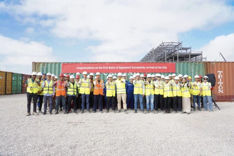 国际产能加快建设！PT电子游戏摩洛哥项目首批设备顺利到港